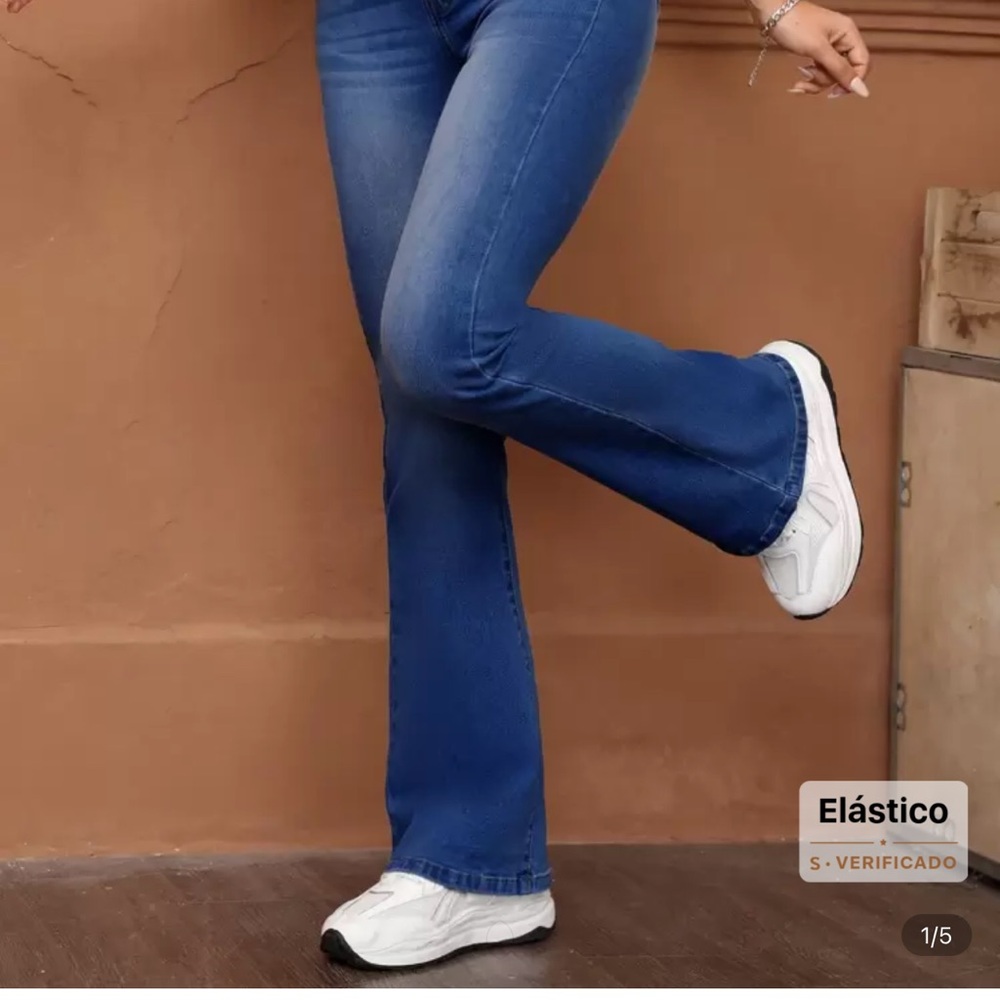 Women's Blue Flared Jeans